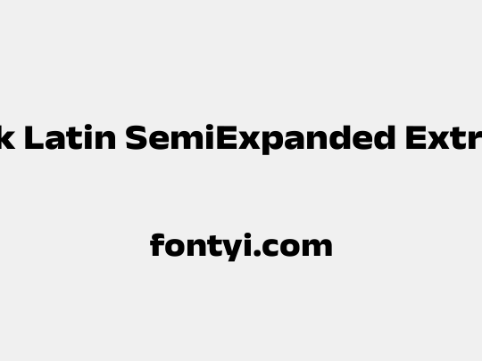 Anek Latin SemiExpanded ExtraBold
