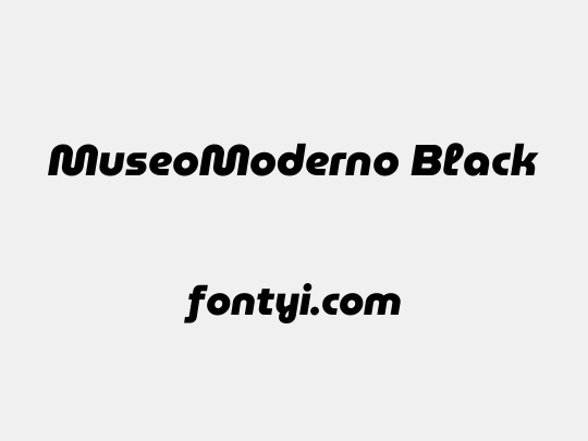 MuseoModerno Black