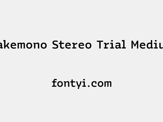 Bakemono Stereo Trial Medium