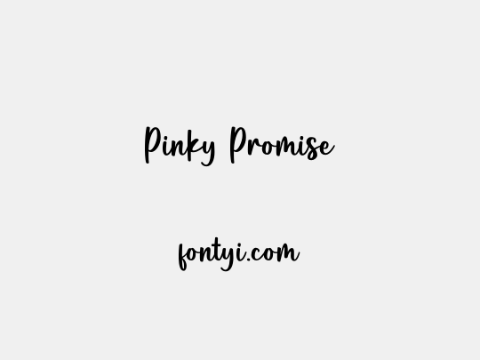 Pinky Promise