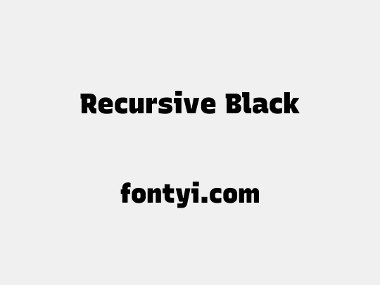 Recursive Black