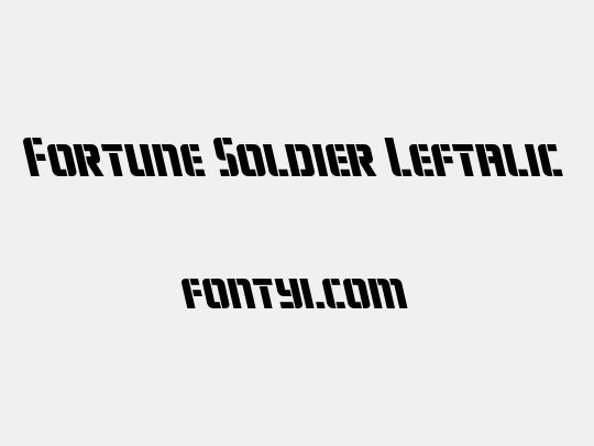 Fortune Soldier Leftalic