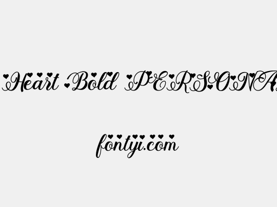 Stayola Heart Bold PERSONAL USE