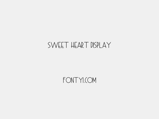Sweet Heart Display