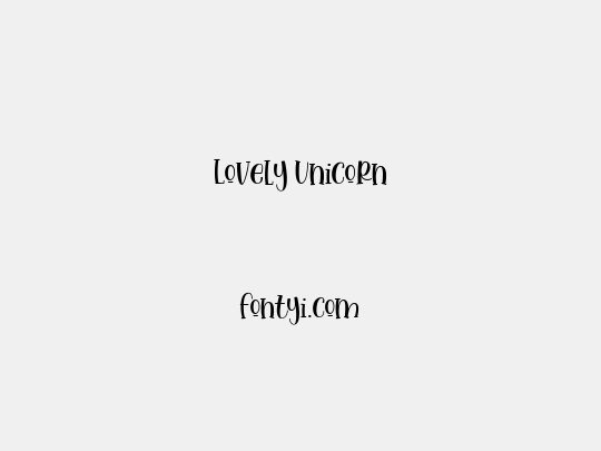 Lovely Unicorn