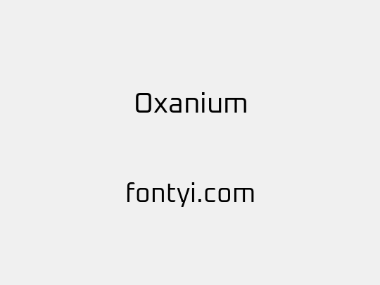 Oxanium