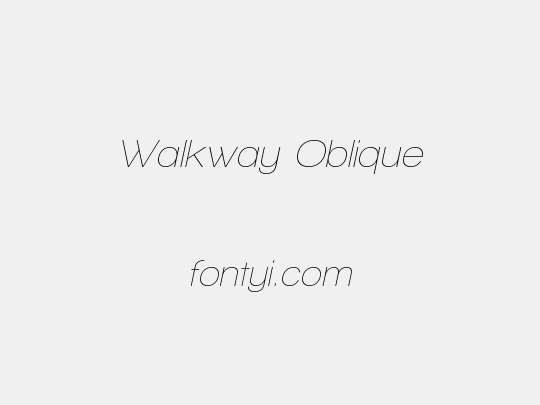 Walkway Oblique