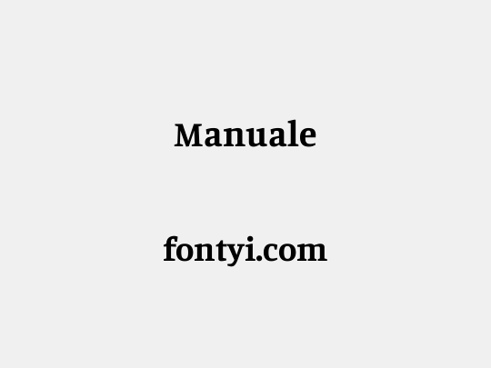 Manuale