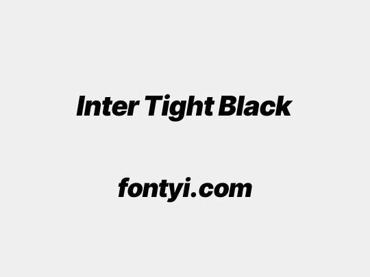 Inter Tight Black