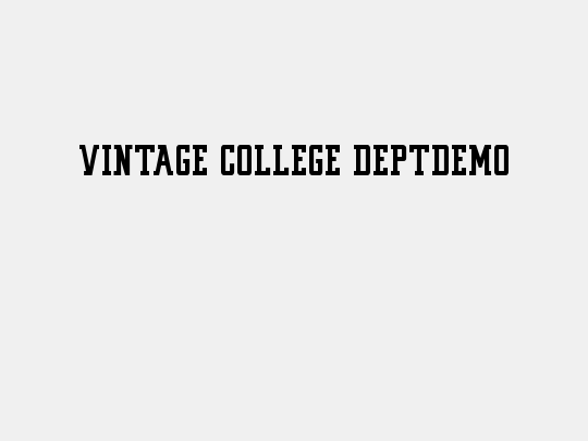 VINTAGE COLLEGE DEPT_pure_DEMO