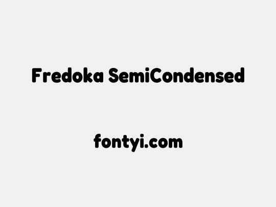 Fredoka SemiCondensed