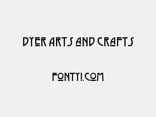 Dyer Arts and Crafts