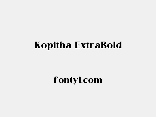 Kopitha ExtraBold