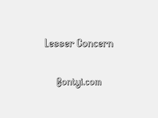 Lesser Concern