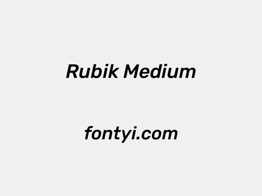 Rubik Medium