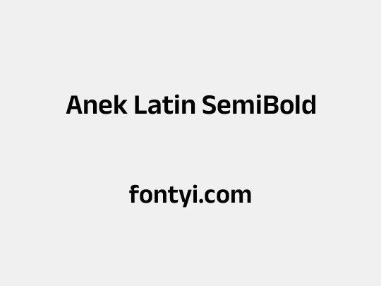 Anek Latin SemiBold