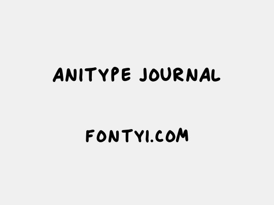 Anitype Journal
