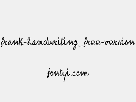 frank-handwriting_free-version
