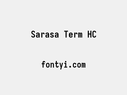 Sarasa Term HC