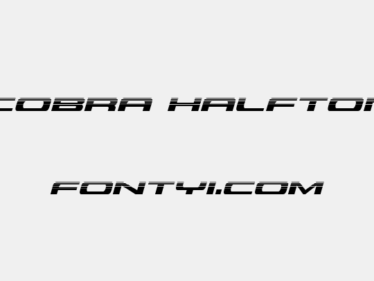 Classic Cobra Halftone Italic
