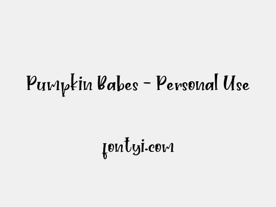 Pumpkin Babes - Personal Use