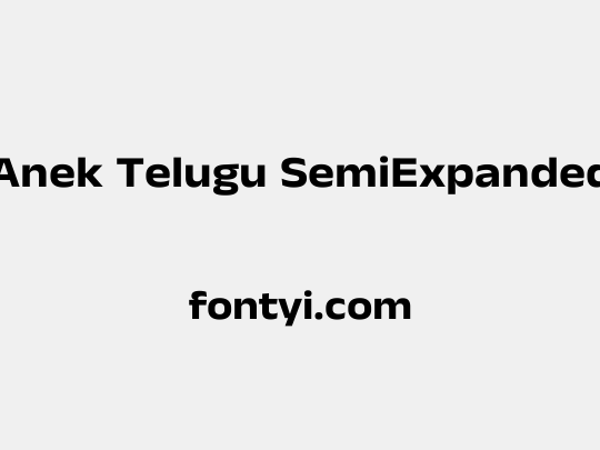 Anek Telugu SemiExpanded
