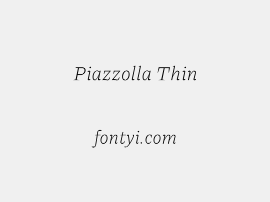 Piazzolla Thin