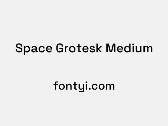 Space Grotesk Medium