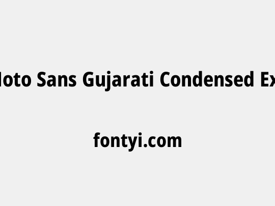 Noto Sans Gujarati Condensed ExtraBold