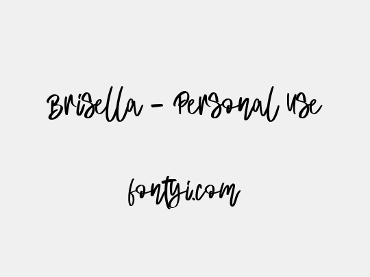 Brisella - Personal Use