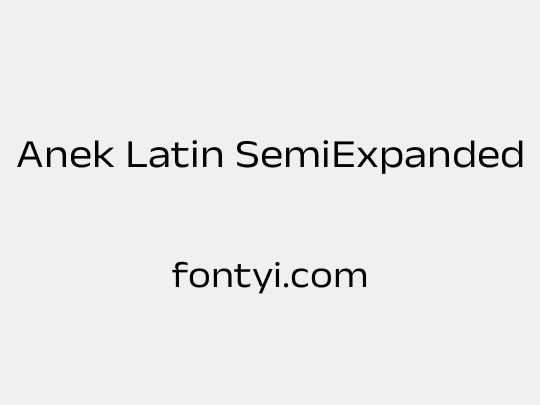 Anek Latin SemiExpanded