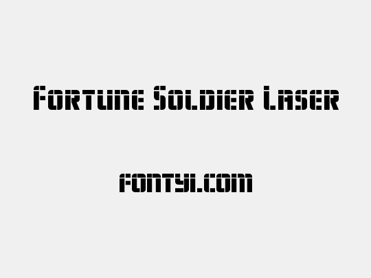 Fortune Soldier Laser