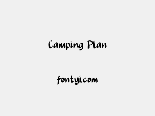 Camping Plan