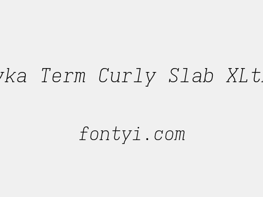Iosevka Term Curly Slab XLtExObl