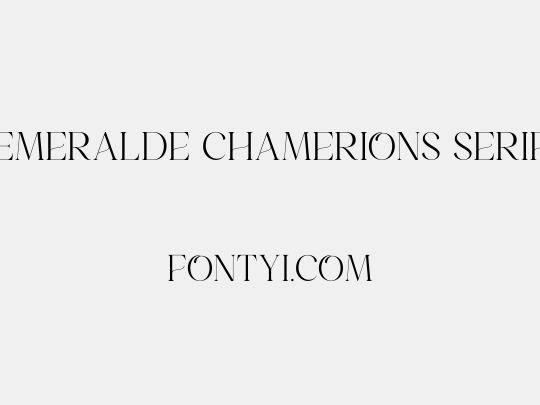 Emeralde Chamerions Serif