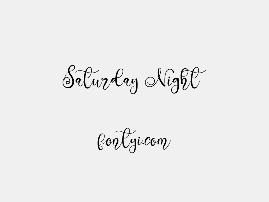 Saturday Night
