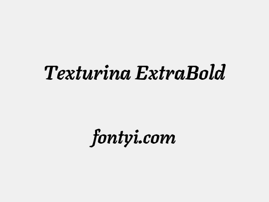 Texturina ExtraBold