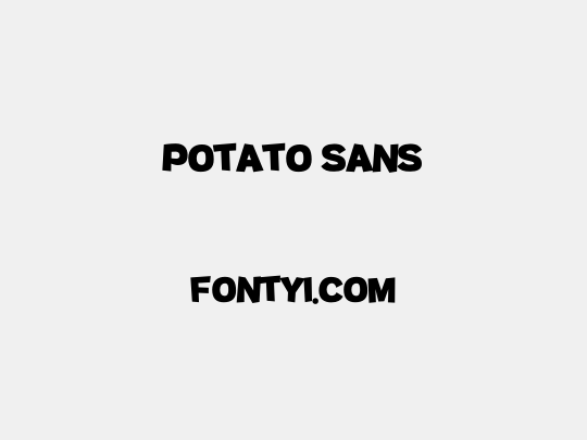 Potato sans