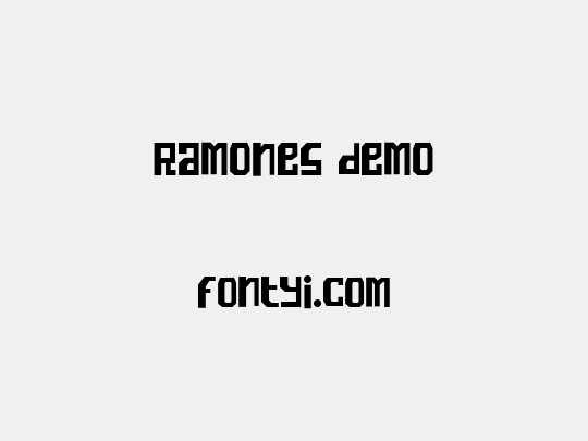 Ramones demo