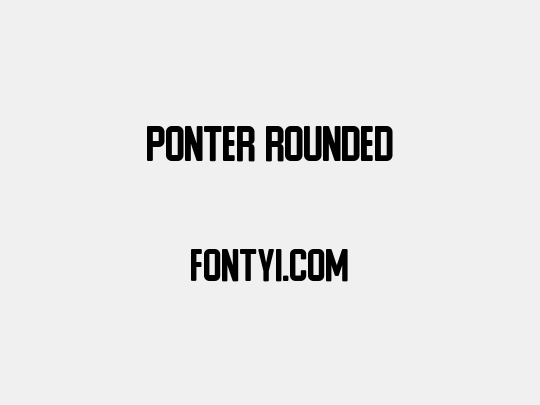 Ponter Rounded