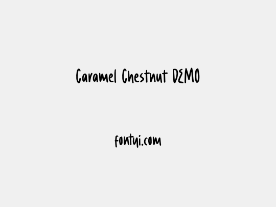 Caramel Chestnut DEMO