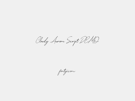 Cloudy Aurora Script DEMO