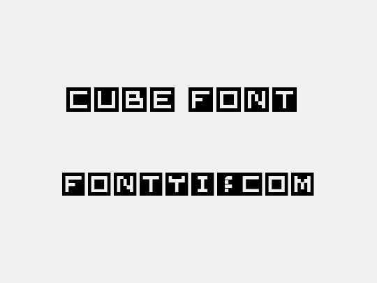 Cube Font 