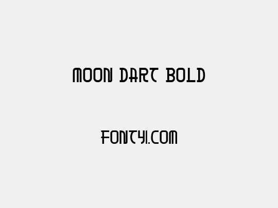 Moon Dart Bold