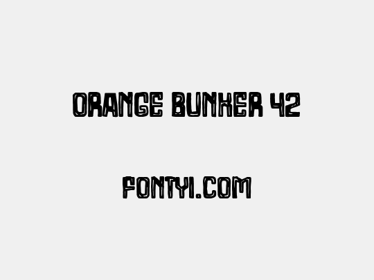 Orange Bunker 42