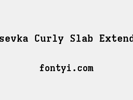 Iosevka Curly Slab Extended