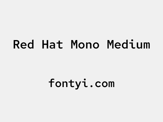 Red Hat Mono Medium