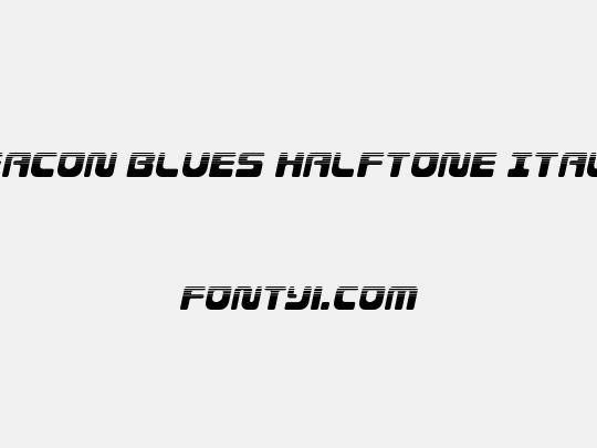 Deacon Blues Halftone Italic