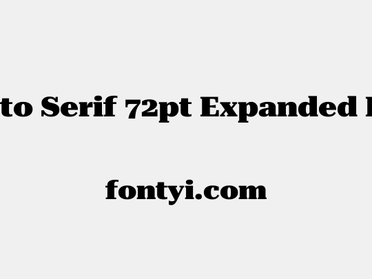 Roboto Serif 72pt Expanded Black