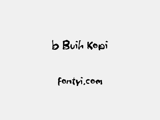 b Buih Kopi